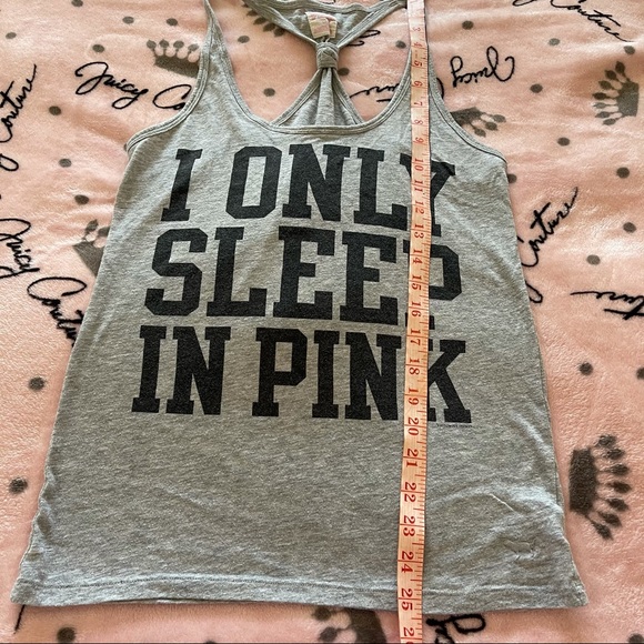 3/30 pink Victoria’s Secret I only sleep pink top - Picture 6 of 6